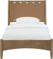 Santos - Vegan Leather Headboard And Wood Bed - Waxed Brown Frame
