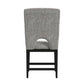 Oregon - Fabric Counter Side Chair (Set of 2) - Gray / Black