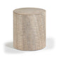 Rapallo - Concrete Indoor/Outdoor End Table - Travertine