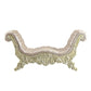 Vatican - Bench - Synthetic Leather, Light Gold & Champagne Silver