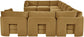 Hammond - Velvet Performance Fabric Upholstered 10 Piece Sectional