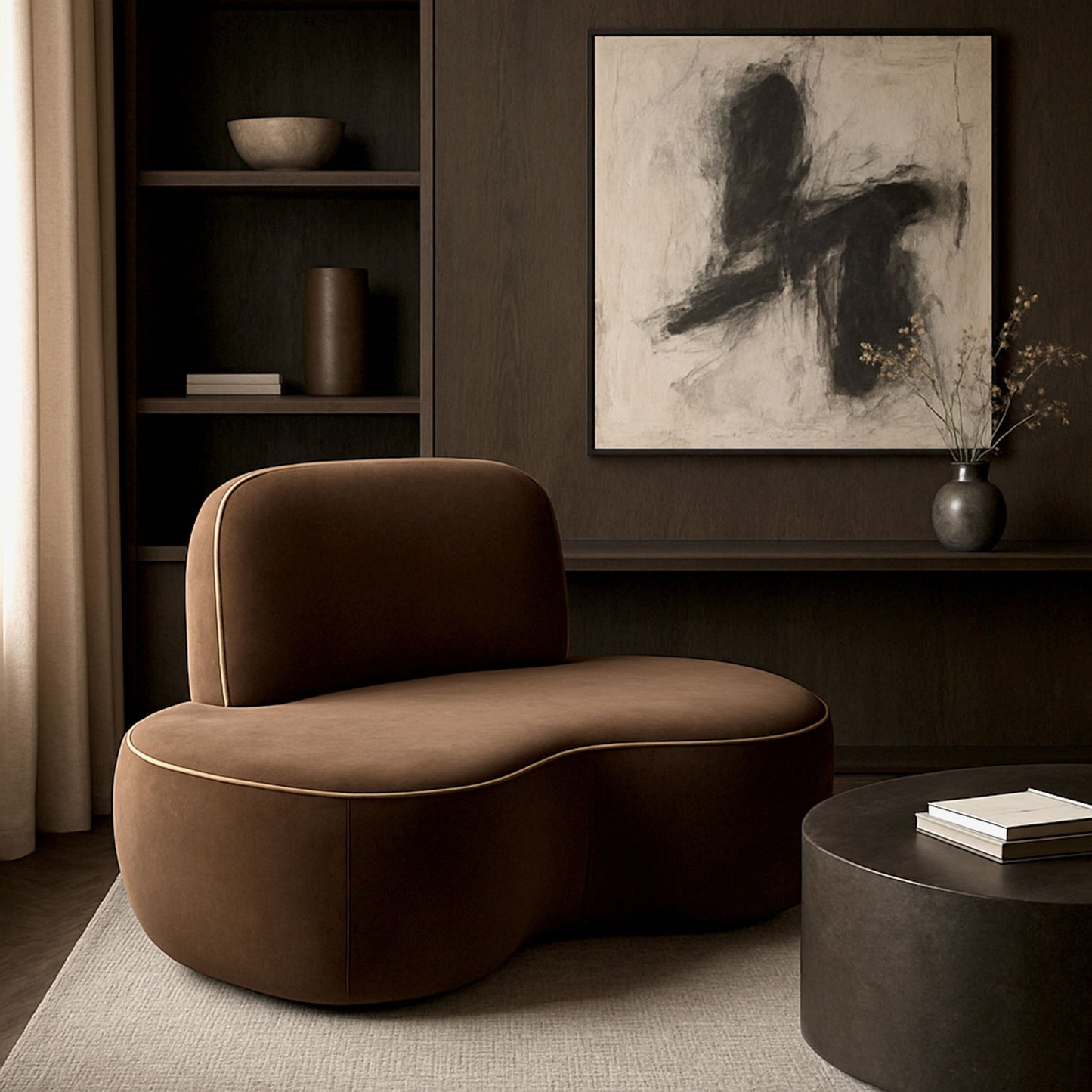 Swerve - Velvet Upholstered Chair