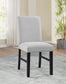 D182 - 5 Piece Dining Room Set (Table, 4 Side Chairs) - Black / Gray