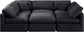 Indulge - Velvet 6 Piece Modular Sectional