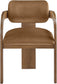 Cedra - Velvet Performance Fabric Upholstered Dining Chair (Set of 2) - Brown Frame