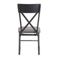 Edina - Side Chair (Set of 2) - Gray Fabric, Oak & Sandy Black