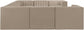 Rummi - Velvet Performance Fabric Upholstered Modular Sectional