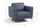 Astonic - Chair - Blue Leather