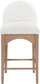 Waldorf - Boucle Stool With Natural Legs