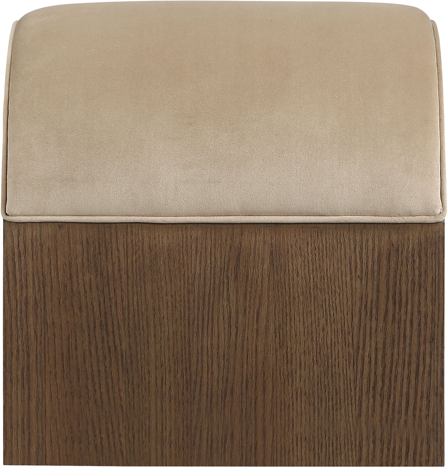 Sable - Velvet Performance Fabric Upholstered Bench