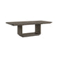 Hollywood Park - Rectangular Dining Table With Leaf - Dark Gray
