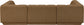 Modari - Sectional - Brown
