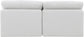Indulge - Linen 2 Piece Modular Armless Sofa - White