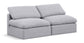 Indulge - Linen 2 Seat Modular Armless Sofa