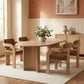 Cedra - Velvet Performance Fabric Upholstered Dining Chair (Set of 2) - Natural Frame