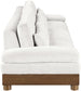 Turin - Chenille Fabric Upholstered Modular Sectional - Cream