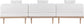 Laguna - 3 Piece Resilient Water Resistant Fabric 106.5" Outdoor Patio Armless Modular Sofa