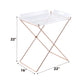 Cercie - Tray Table - Clear Acrylic & Copper
