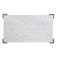 Hettie - Dining Table With Engineeed Stone Top - Engineered Stone Top & Brown