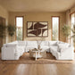 Hammond - Velvet Performance Fabric Upholstered 8 Piece U-Shaped Sectional