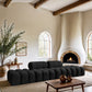 Ames - 4 Piece Boucle Upholstered Modular Sofa With 2 Backless Seats