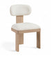 Timbra - Linen Textured Fabric Upholstered Dining Chair (Set of 2) - Natural Base