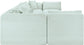 Shaggy - 8 Piece Modular U-Shaped Armless Sectional
