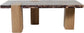 Ravenna - Marble/Stone Coffee Table - Burgundy