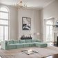 Shaggy - 5 Piece Modular Sectional With Chaise