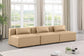 Cube - Modular 3 Piece Armless Sofa - Tan