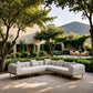 Laguna - 5 Piece 106.5" Upholstered Outdoor Patio Modular Sectional
