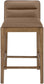 Ellis - Vegan Leather Upholstered Counter Stool (Set of 2) - Brown Base
