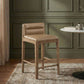 Ellis - Vegan Leather Upholstered Counter Stool (Set of 2) - Tan