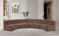 Arc - Faux Leather 7 Piece U-Shaped Modular Sofa