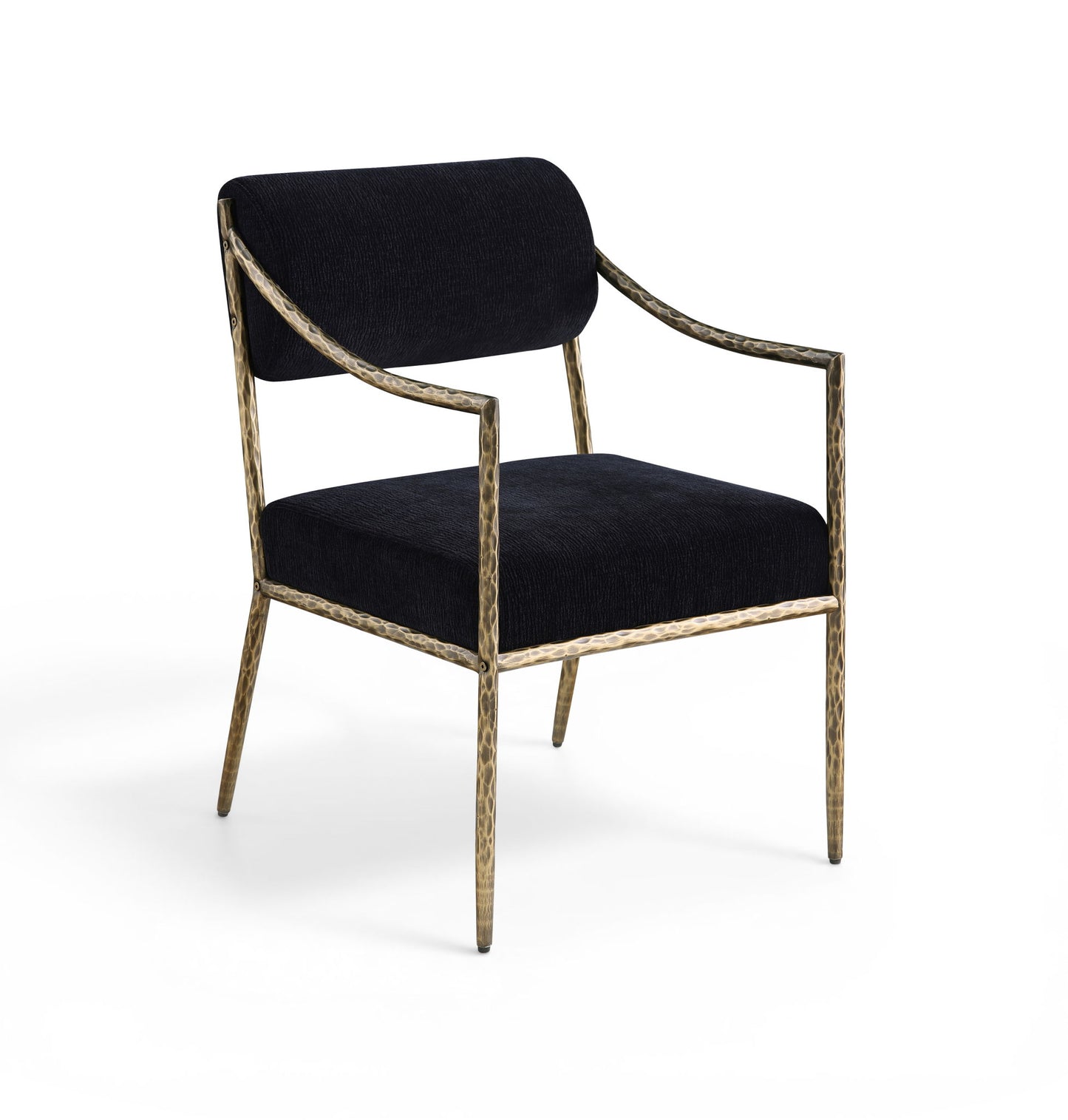 Bastille - Upholstered Dining Arm Chair (Set of 2) - Brass Frame