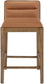 Ellis - Vegan Leather Upholstered Counter Stool (Set of 2) - Brown Base