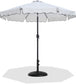 Amalfi - Patio Umbrella - Black Base / Black Pole