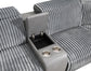 U13 - 6 Piece Gray Power Reclining Sectional With Power Headrest - Dark Gray