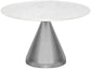 Emery - Marble/Stone Dining Table - White
