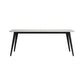 Marlene - Dining Table With White Faux Marble Top - White