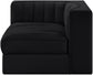 Rummi - Velvet Performance Fabric Upholstered Modular Corner Chair