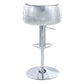 Brancaster - 41" Adjustable Stool With Swivel - Vintage Brown Top Grain Leather & Aluminum