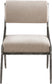 Bastille - Upholstered Dining Side Chair (Set of 2) - Silver Frame