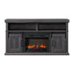 Macau - Console With 23" Fireplace Insert - Gray