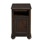 Wagner - Chairside Table With USB - Cherry