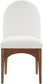 Waldorf - Chenille Dining Side Chair With Brown Legs