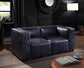 Birdie - Modular Wedge - Vintage Blue Top Grain Leather