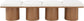 Pavilion - 4 Piece Modular Bench With Brown Base
