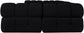 Orin - U-Shaped Velvet 6 Piece Modular Sectional
