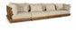 Mirella - 4 Piece Water Resistant Fabric Outdoor Patio Modular Sectional
